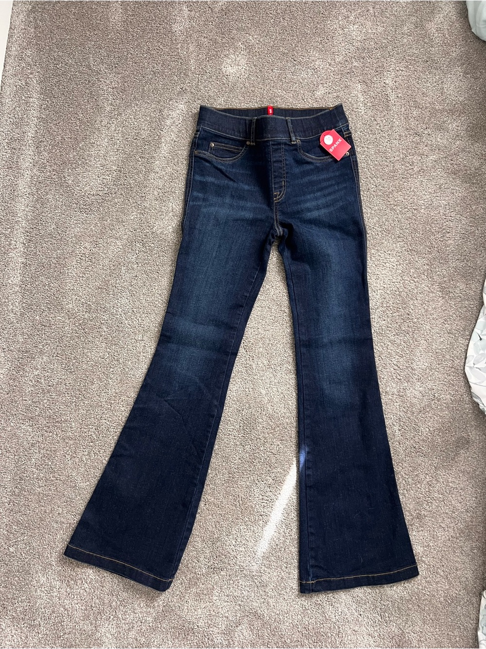 SPANX Dark Indigo Flare Jeans